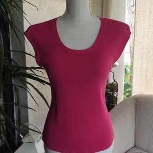 Talbots Petite Hot Pink Sleeveless Top